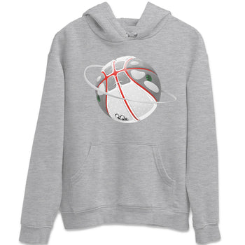 Air Jordan 13 Wolf Grey Sneaker Match Tees Basketball Planet Sneaker Tees AJ13 Wolf Grey Sneaker Release Tees Unisex Shirts Heather Grey 2