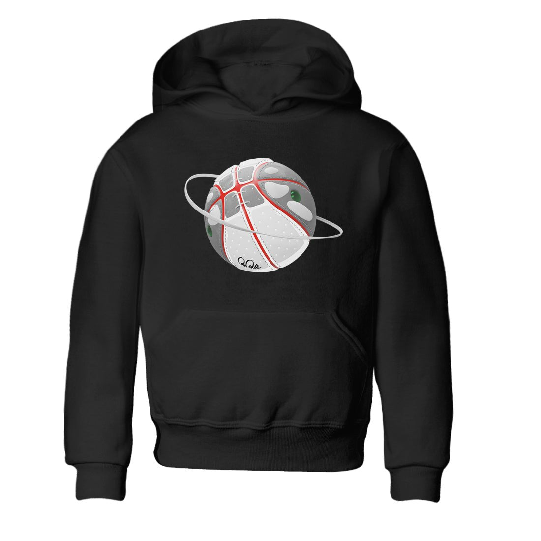 Air Jordan 13 Wolf Grey Sneaker Match Tees Basketball Planet Sneaker Tees AJ13 Wolf Grey Sneaker Release Tees Kids Shirts Black 2
