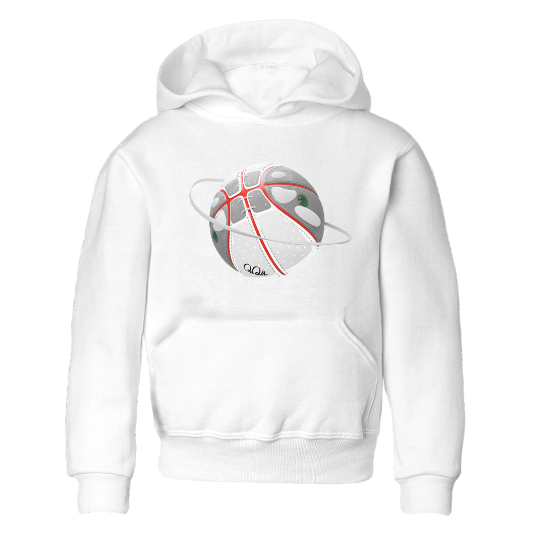 Air Jordan 13 Wolf Grey Sneaker Match Tees Basketball Planet Sneaker Tees AJ13 Wolf Grey Sneaker Release Tees Kids Shirts White 2