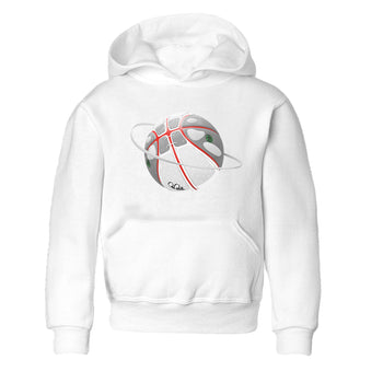 Air Jordan 13 Wolf Grey Sneaker Match Tees Basketball Planet Sneaker Tees AJ13 Wolf Grey Sneaker Release Tees Kids Shirts White 2