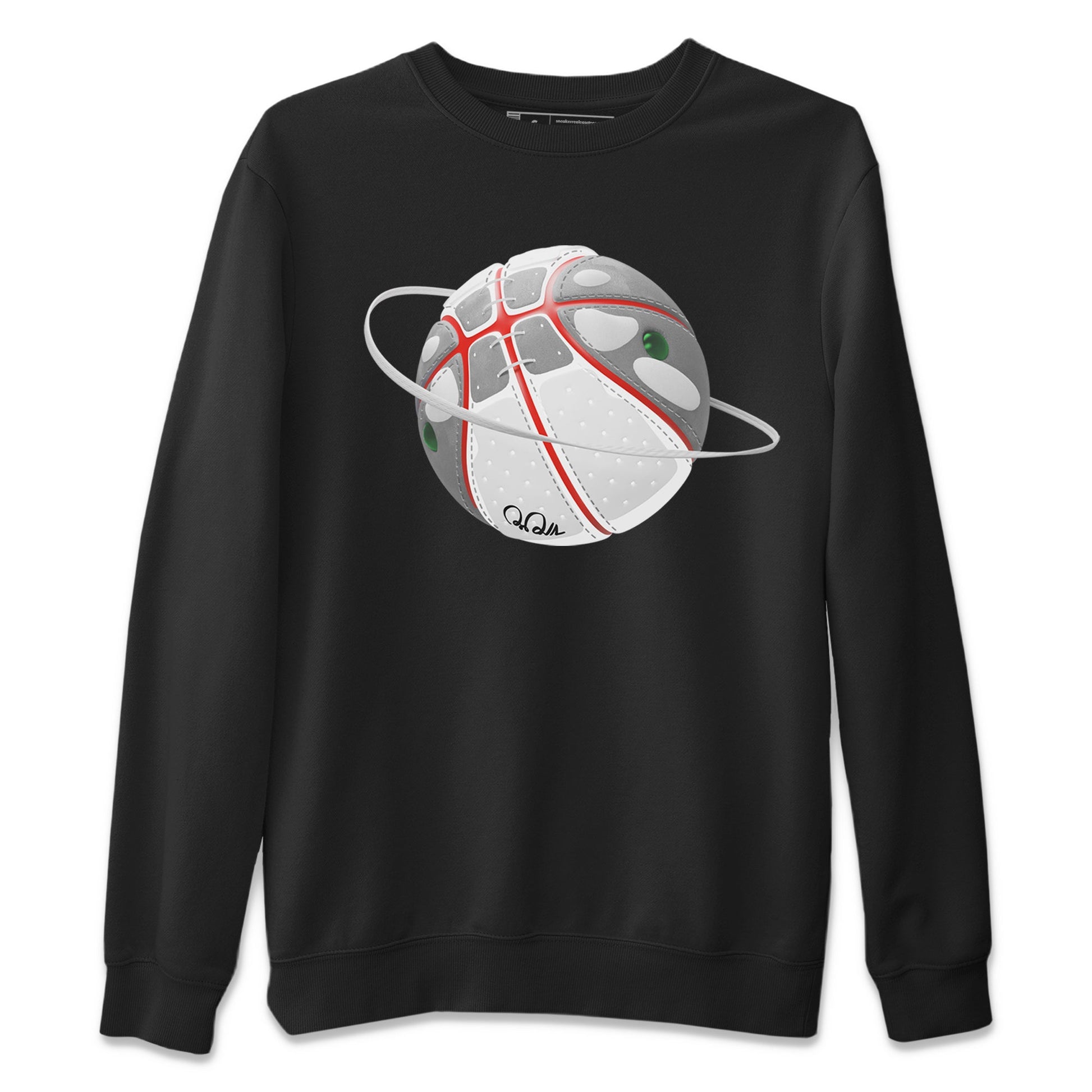 Air Jordan 13 Wolf Grey Sneaker Match Tees Basketball Planet Sneaker Tees AJ13 Wolf Grey Sneaker Release Tees Unisex Shirts Black 2