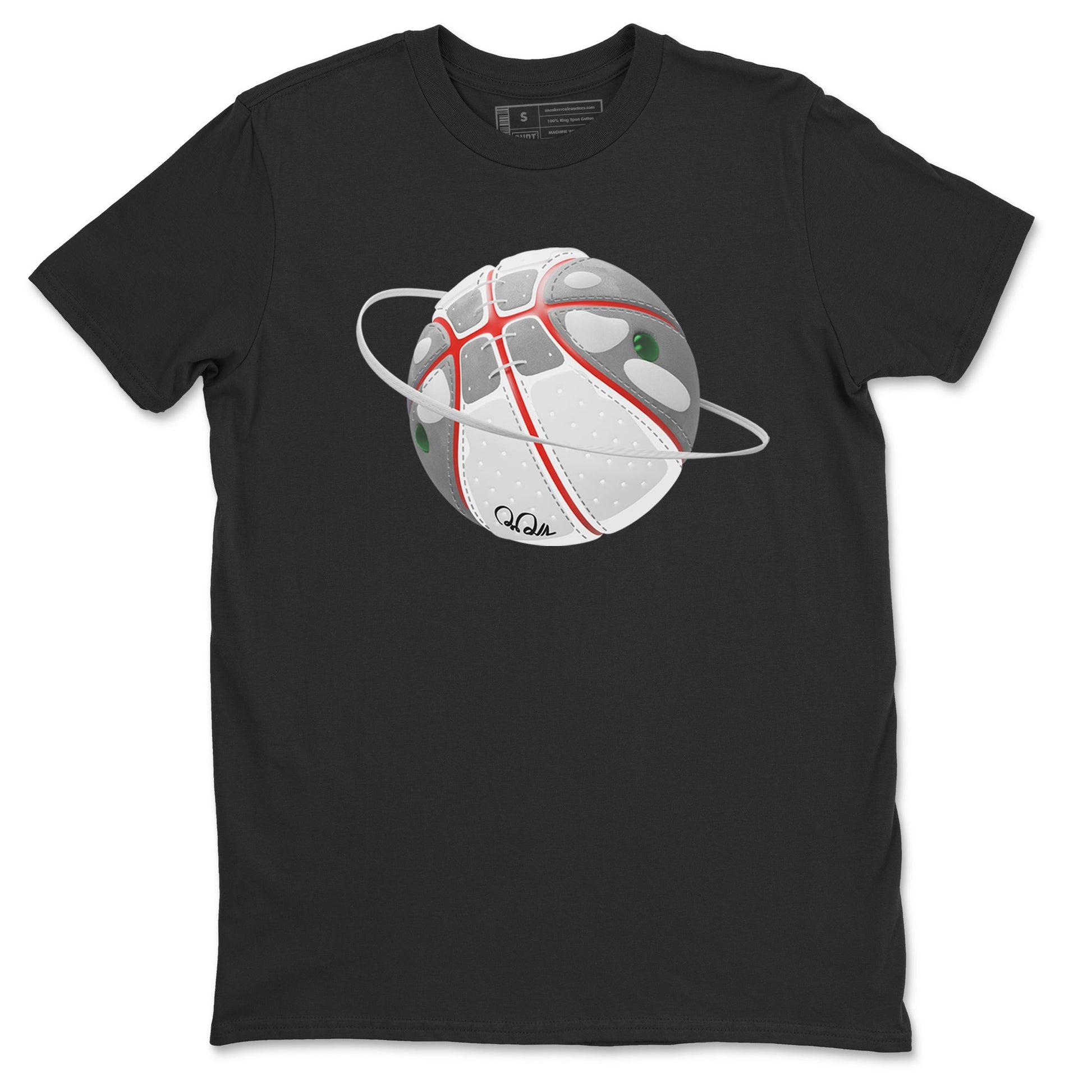 Air Jordan 13 Wolf Grey Sneaker Match Tees Basketball Planet Sneaker Tees AJ13 Wolf Grey Sneaker Release Tees Unisex Shirts Black 2