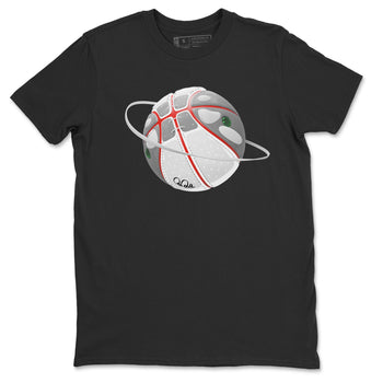 Air Jordan 13 Wolf Grey Sneaker Match Tees Basketball Planet Sneaker Tees AJ13 Wolf Grey Sneaker Release Tees Unisex Shirts Black 2