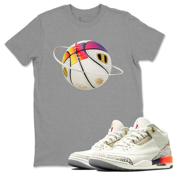 Air Jordan 3 J Balvin shirt to match jordans Basketball Planet sneaker tees AJ3 Balvin  SNRT Sneaker Release Tees LGBTQ Gay Pride T-Shirt Unisex Heather Grey 1 T-Shirt