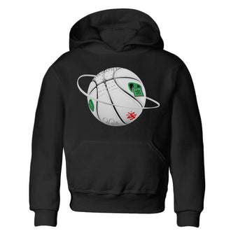 Air Jordan 3 Lucky Green Sneaker Match Tees Basketball Planet Sneaker Tees AJ3 Lucky Green Sneaker Release Tees Kids Shirts Black 2