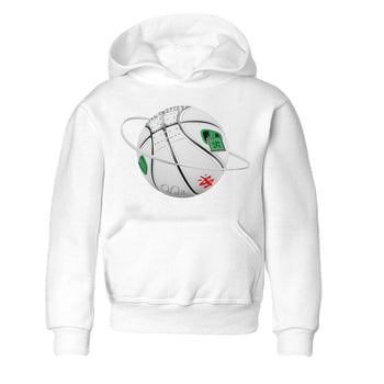 Air Jordan 3 Lucky Green Sneaker Match Tees Basketball Planet Sneaker Tees AJ3 Lucky Green Sneaker Release Tees Kids Shirts White 2