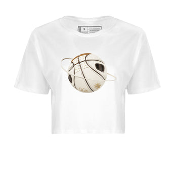 Air Jordan 3 Palomino Sneaker Match Tees Basketball Planet Sneaker Tees AJ3 Palomino Sneaker Release Tees Women's Shirts White 2