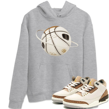 Air Jordan 3 Palomino Sneaker Match Tees Basketball Planet Sneaker Tees AJ3 Palomino Sneaker Release Tees Unisex Shirts Heather Grey 1
