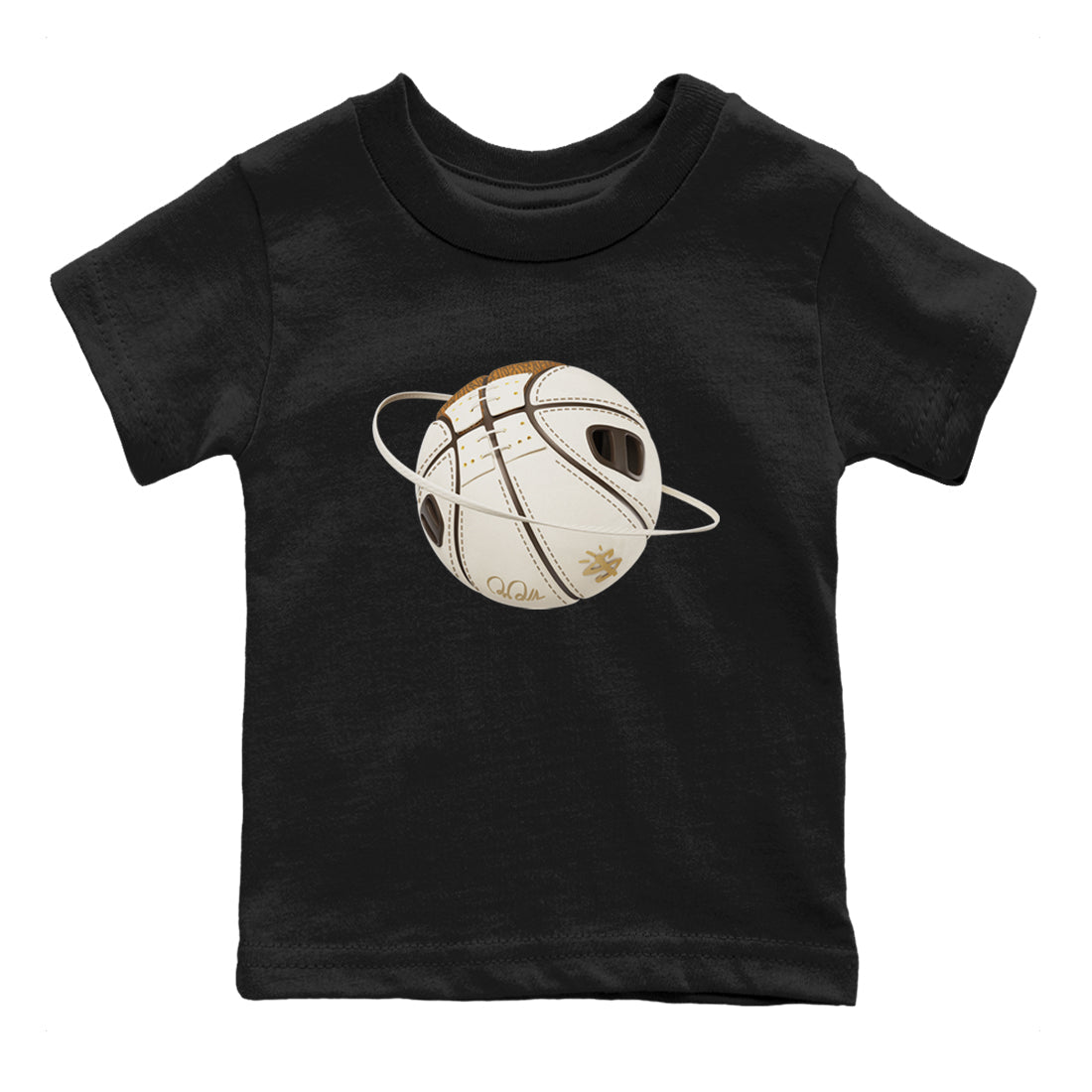 Air Jordan 3 Palomino Sneaker Match Tees Basketball Planet Sneaker Tees AJ3 Palomino Sneaker Release Tees Kids Shirts Black 2