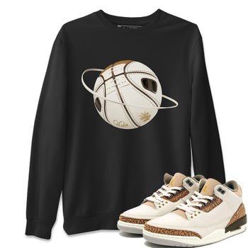 Air Jordan 3 Palomino Sneaker Match Tees Basketball Planet Sneaker Tees AJ3 Palomino Sneaker Release Tees Unisex Shirts Black 1