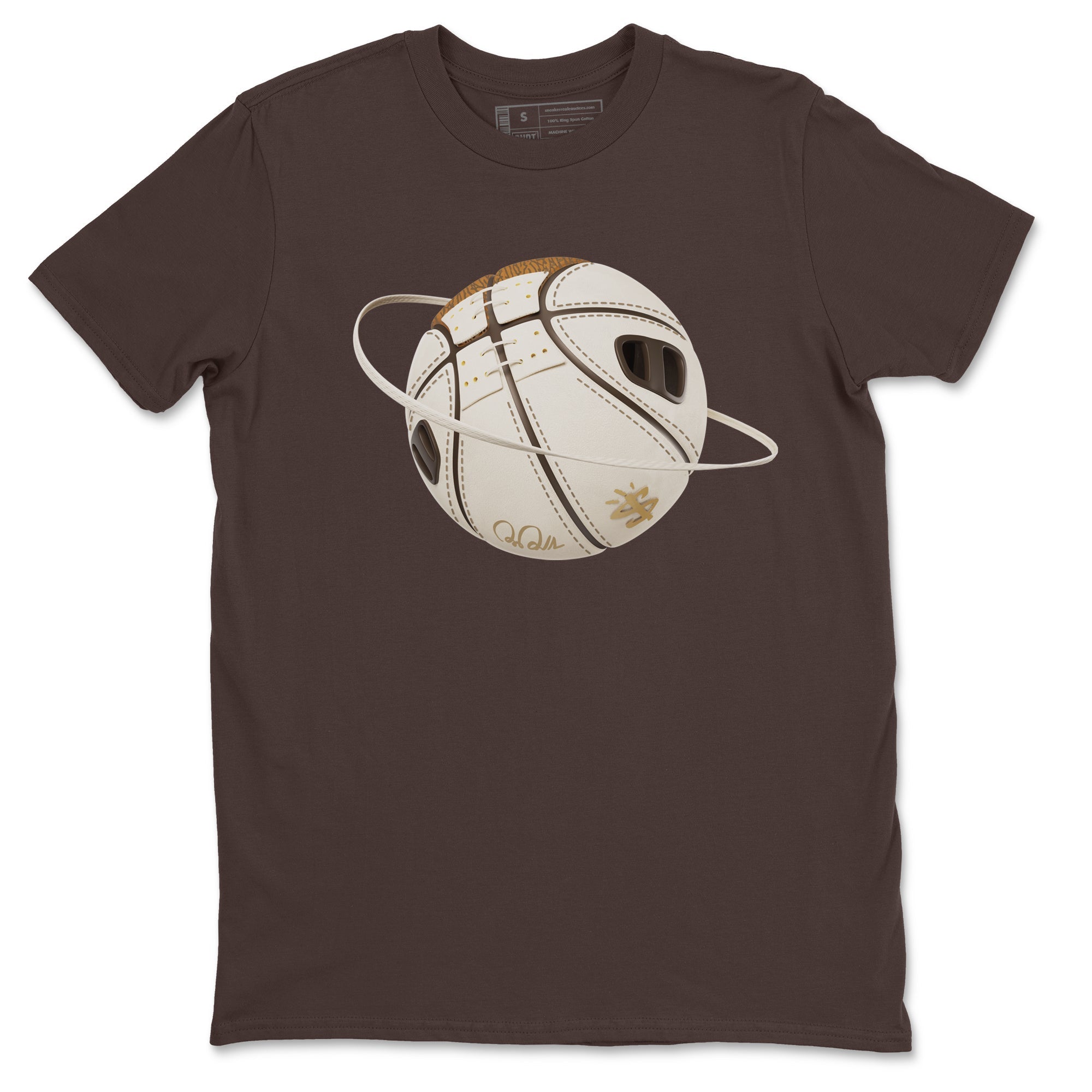 Air Jordan 3 Palomino Sneaker Match Tees Basketball Planet Sneaker Tees AJ3 Palomino Sneaker Release Tees Unisex Shirts Dark Chocolate 2