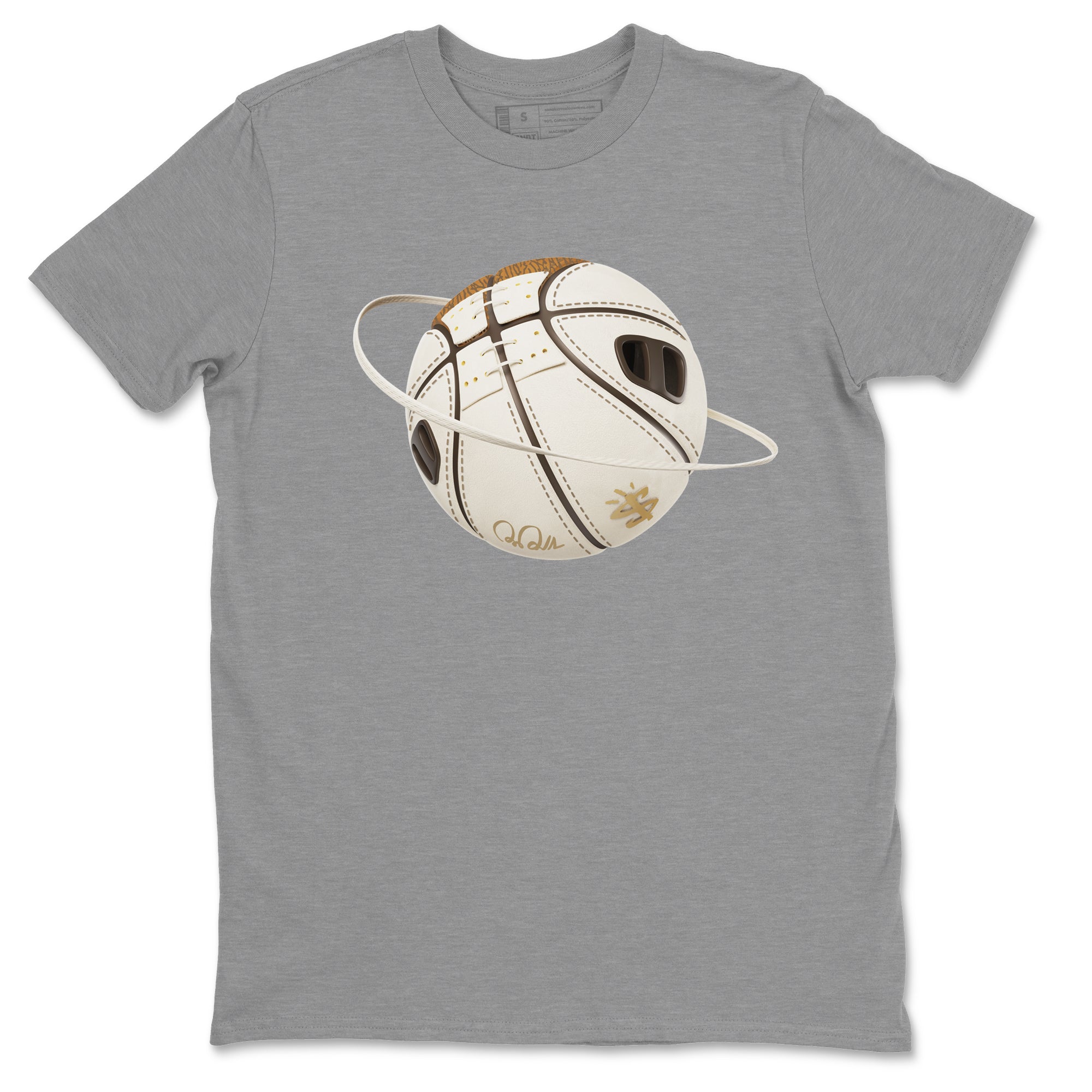 Air Jordan 3 Palomino Sneaker Match Tees Basketball Planet Sneaker Tees AJ3 Palomino Sneaker Release Tees Unisex Shirts Heather Grey 2