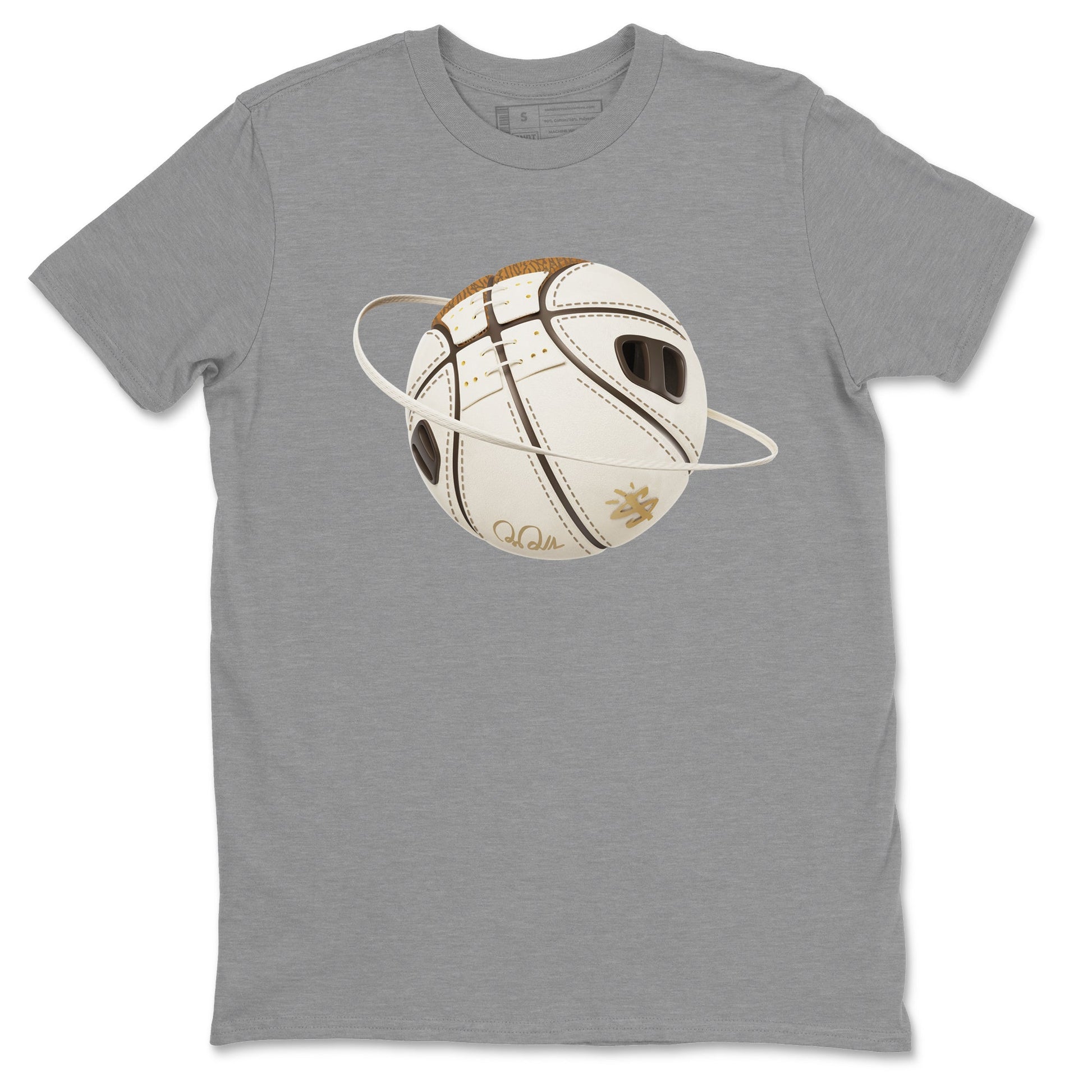Air Jordan 3 Palomino Sneaker Match Tees Basketball Planet Sneaker Tees AJ3 Palomino Sneaker Release Tees Unisex Shirts Heather Grey 2