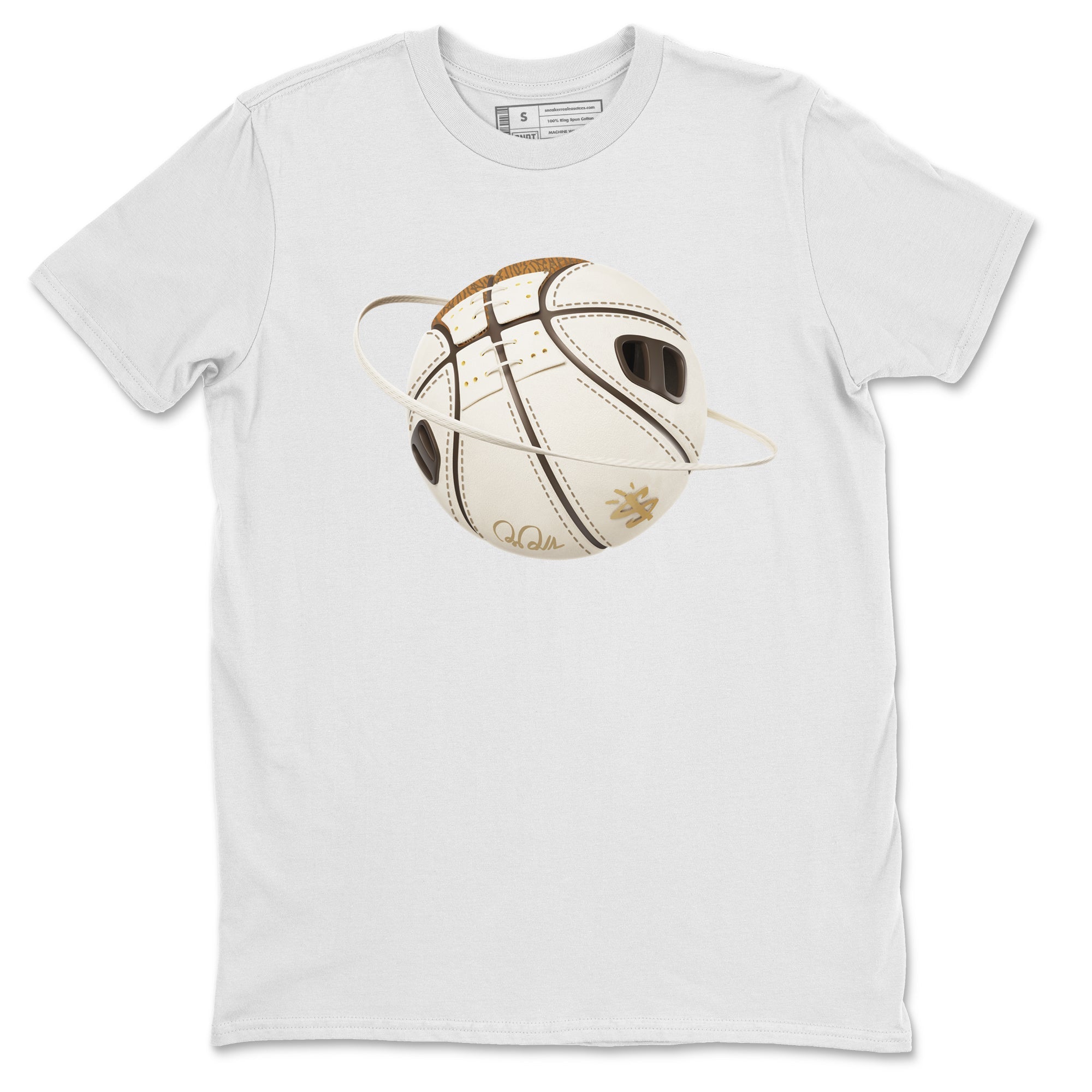 Air Jordan 3 Palomino Sneaker Match Tees Basketball Planet Sneaker Tees AJ3 Palomino Sneaker Release Tees Unisex Shirts White 2