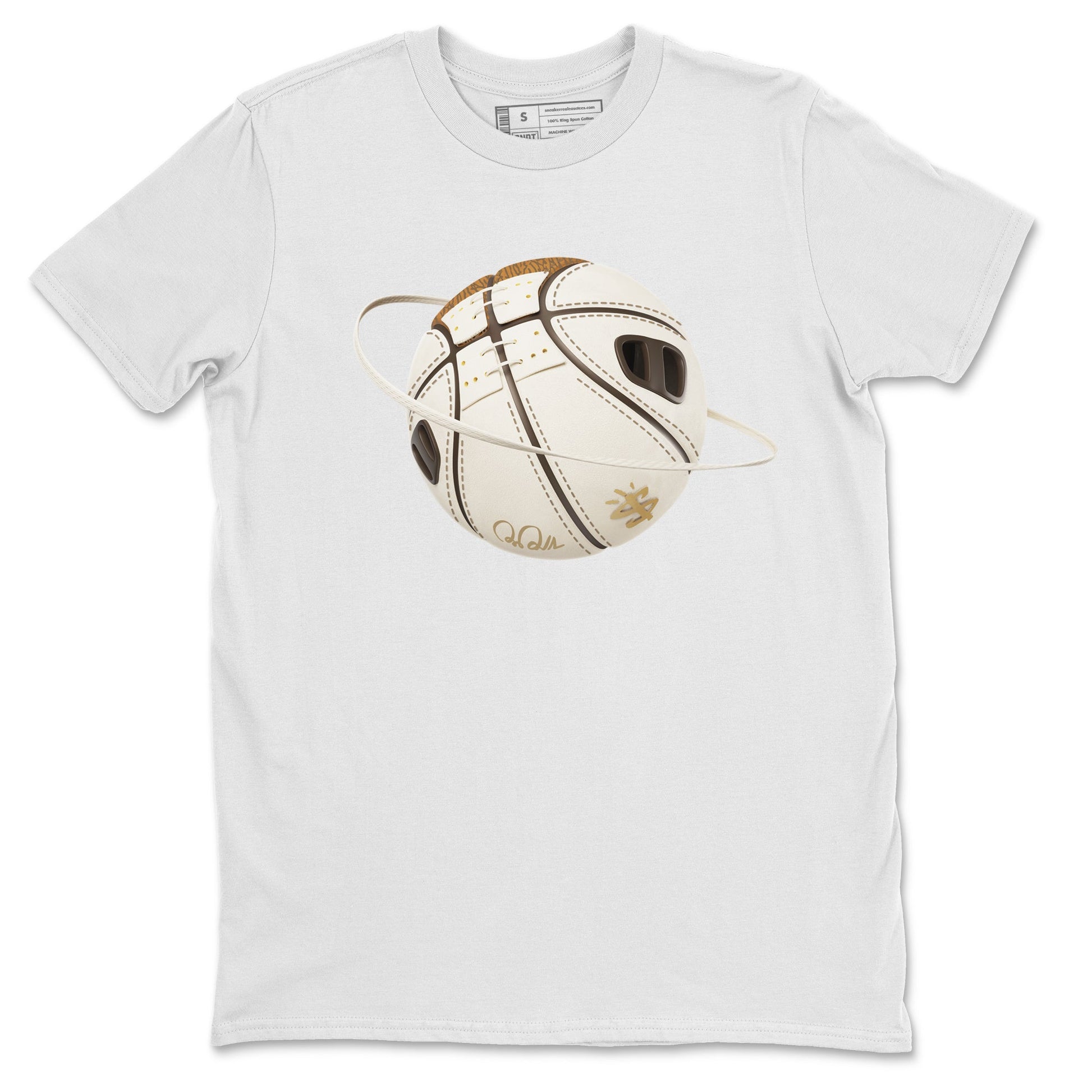 Air Jordan 3 Palomino Sneaker Match Tees Basketball Planet Sneaker Tees AJ3 Palomino Sneaker Release Tees Unisex Shirts White 2