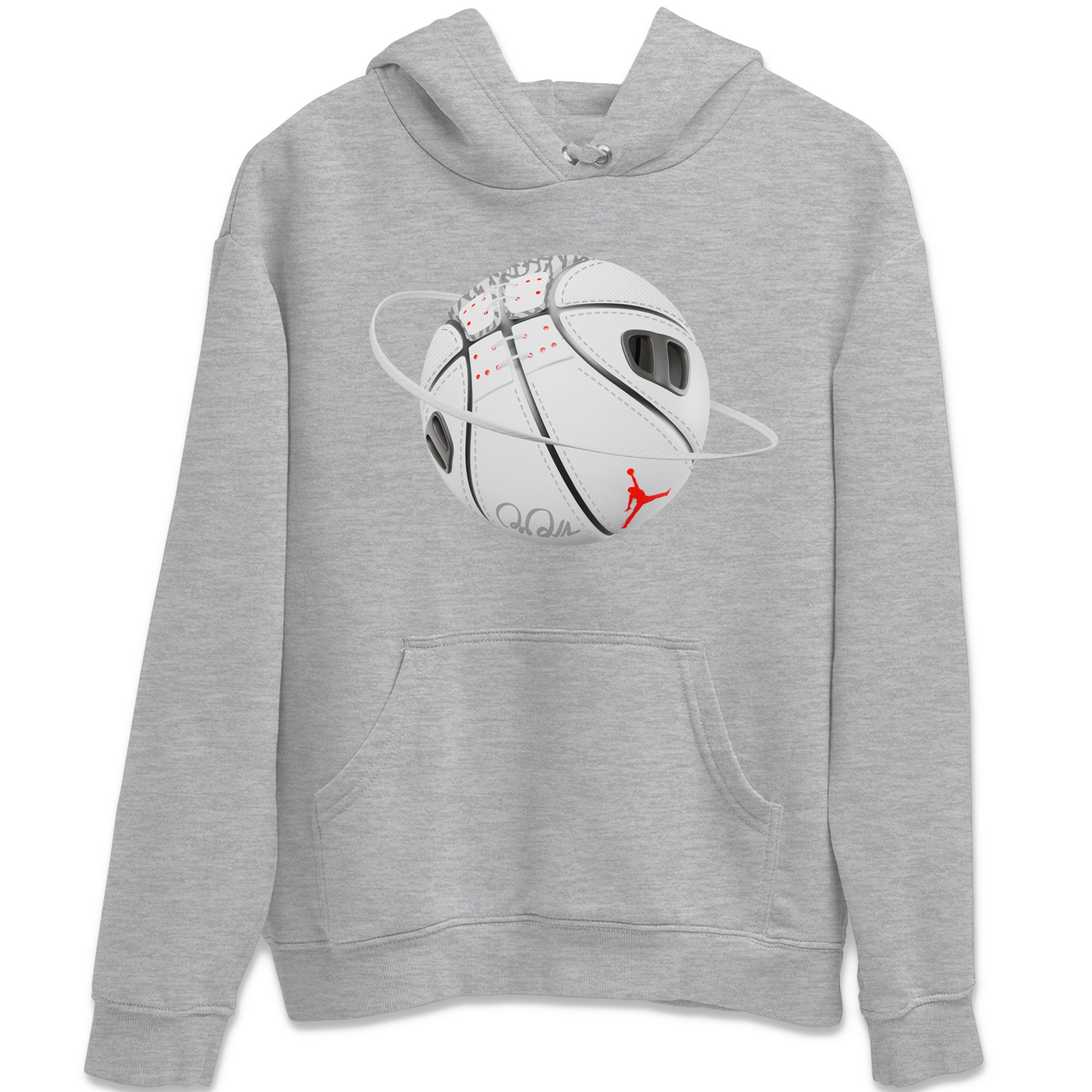 Air Jordan 3 White Cement Sneaker Match Tees Basketball Planet Sneaker Tees AJ3 White Cement Sneaker Release Tees Unisex Shirts Heather Grey 2