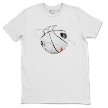 Air Jordan 3 White Cement Sneaker Match Tees Basketball Planet Sneaker Tees AJ3 White Cement Sneaker Release Tees Unisex Shirts Heather Grey 2