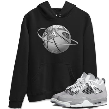 Air Jordan 4 Light Iron Ore shirt to match jordans Basketball Planet sneaker tees AJ4 Frozen Moments SNRT Sneaker Release Tees Unisex Black 1 T-Shirt