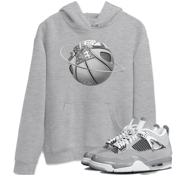 Air Jordan 4 Light Iron Ore shirt to match jordans Basketball Planet sneaker tees AJ4 Frozen Moments SNRT Sneaker Release Tees Unisex Heather Grey 1 T-Shirt