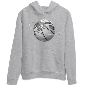 Air Jordan 4 Light Iron Ore shirt to match jordans Basketball Planet sneaker tees AJ4 Frozen Moments SNRT Sneaker Release Tees Unisex Heather Grey 2 T-Shirt