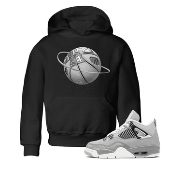 Air Jordan 4 Light Iron Ore shirt to match jordans Basketball Planet sneaker tees AJ4 Frozen Moments SNRT Sneaker Release Tees Baby Toddler Black 1 T-Shirt