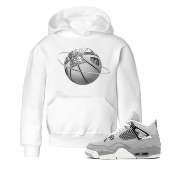 Air Jordan 4 Light Iron Ore shirt to match jordans Basketball Planet sneaker tees AJ4 Frozen Moments SNRT Sneaker Release Tees Baby Toddler White 1 T-Shirt