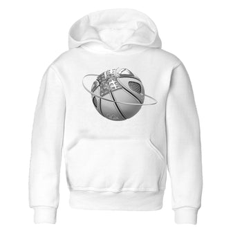 Air Jordan 4 Light Iron Ore shirt to match jordans Basketball Planet sneaker tees AJ4 Frozen Moments SNRT Sneaker Release Tees Baby Toddler White 2 T-Shirt