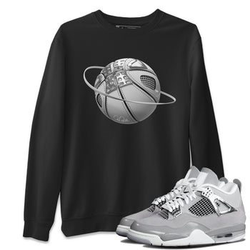 Air Jordan 4 Light Iron Ore shirt to match jordans Basketball Planet sneaker tees AJ4 Frozen Moments SNRT Sneaker Release Tees Unisex Black 1 T-Shirt