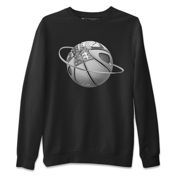 Air Jordan 4 Light Iron Ore shirt to match jordans Basketball Planet sneaker tees AJ4 Frozen Moments SNRT Sneaker Release Tees Unisex Black 2 T-Shirt