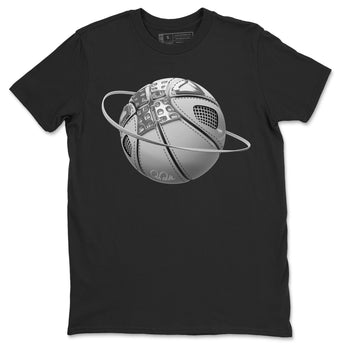 Air Jordan 4 Light Iron Ore shirt to match jordans Basketball Planet sneaker tees AJ4 Frozen Moments SNRT Sneaker Release Tees Unisex Black 2 T-Shirt