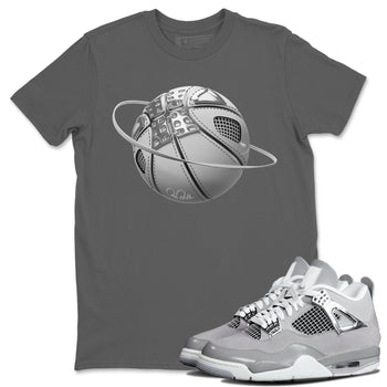 Air Jordan 4 Light Iron Ore shirt to match jordans Basketball Planet sneaker tees AJ4 Frozen Moments SNRT Sneaker Release Tees Unisex Cool Grey 1 T-Shirt