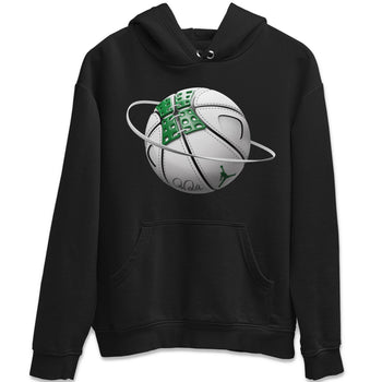Air Jordan 4 Pine Green Sneaker Match Tees Basketball Planet Sneaker Tees AJ4 Pine Green Sneaker Release Tees Unisex Shirts Black 2