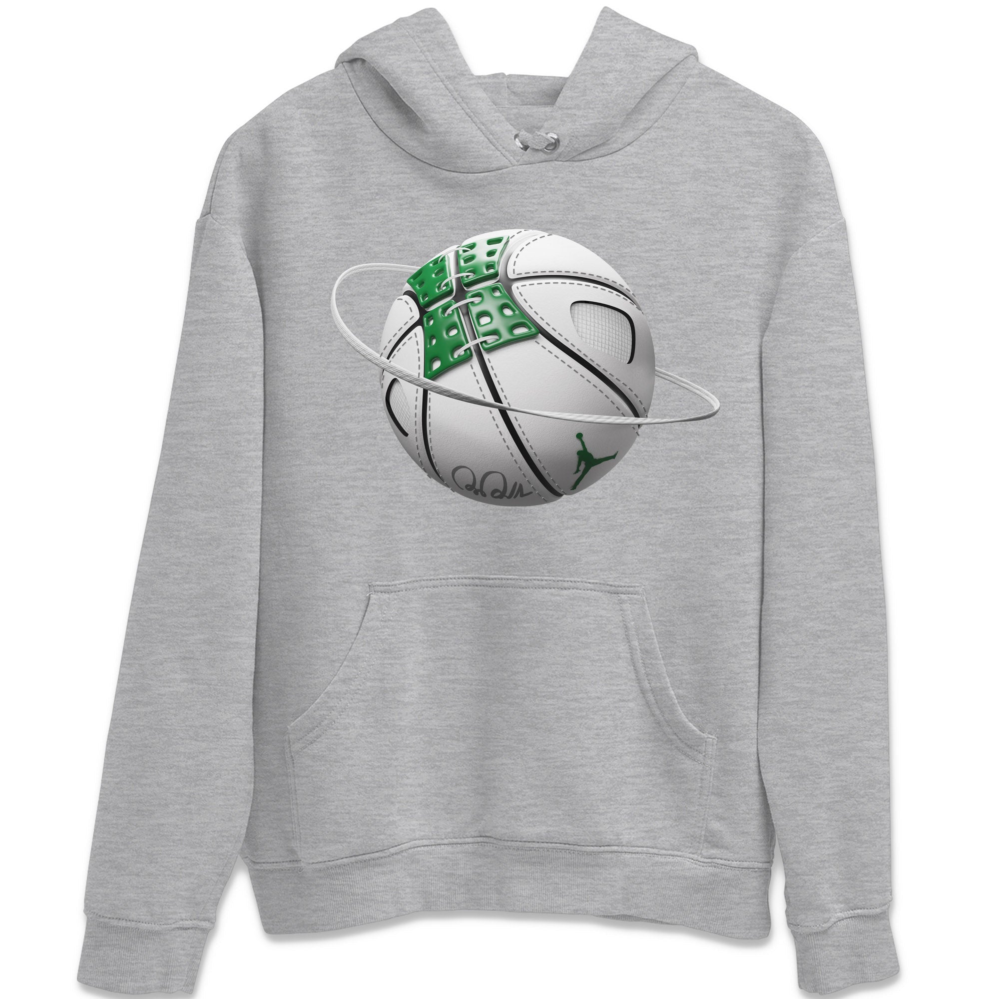 Jordan 4 Pine Green SB Sneaker Match Tees Basketball Planet Sneaker Tees AJ4 Pine Green SB Sneaker Tees Sneaker Release Shirts Unisex Shirts Heather Grey 2