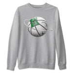 Air Jordan 4 Pine Green Sneaker Match Tees Basketball Planet Sneaker Tees AJ4 Pine Green Sneaker Release Tees Unisex Shirts Heather Grey 2