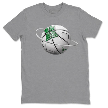 Jordan 4 Pine Green SB Sneaker Match Tees Basketball Planet Sneaker Tees AJ4 Pine Green SB Sneaker Tees Sneaker Release Shirts Unisex Shirts Heather Grey 2