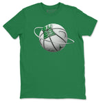 Air Jordan 4 Pine Green Sneaker Match Tees Basketball Planet Sneaker Tees AJ4 Pine Green Sneaker Release Tees Unisex Shirts Kelly Green 2