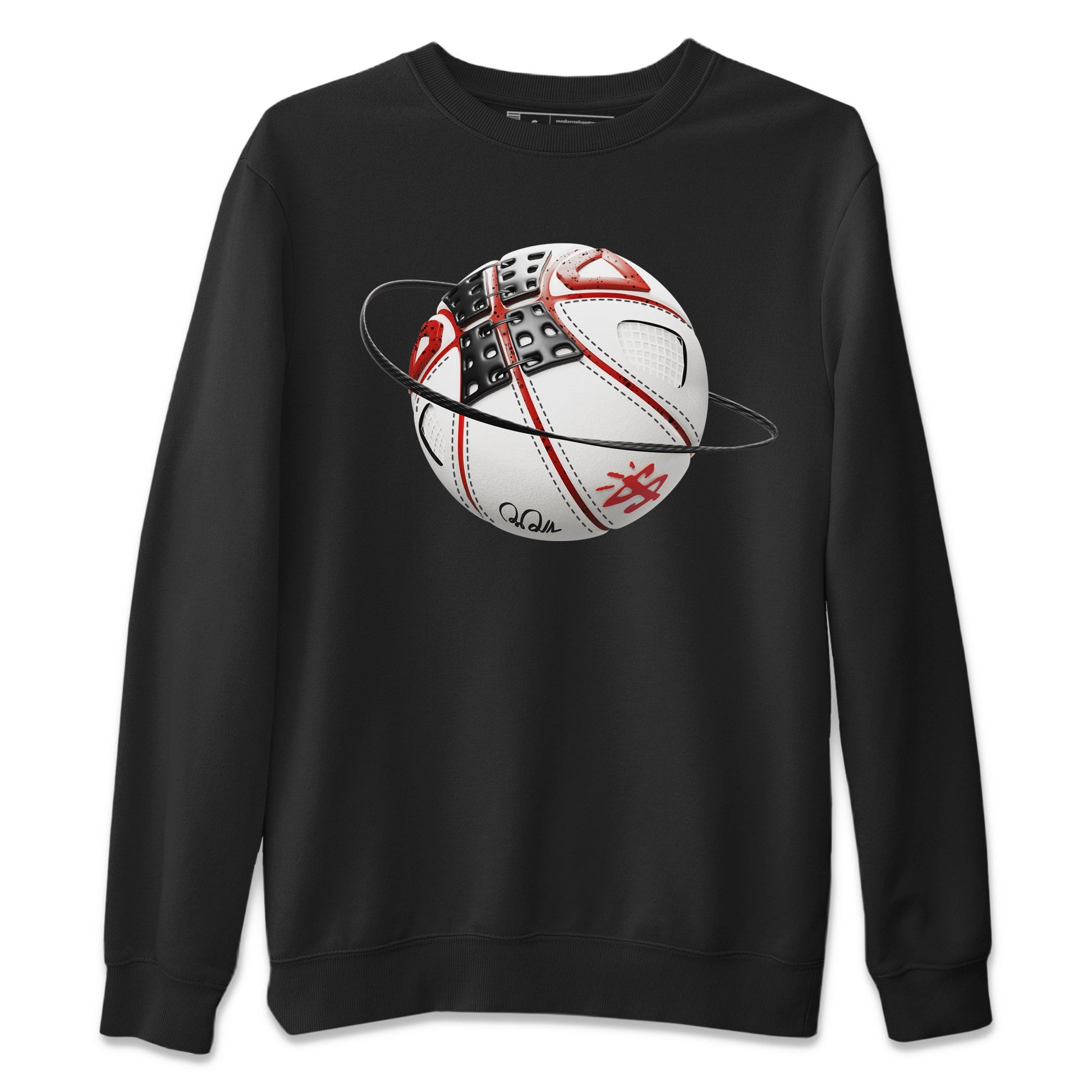 Air Jordan 4 Red Cement Sneaker Match Tees Basketball Planet Sneaker Tees AJ4 Retro OG Red Cement Sneaker Release Tees Unisex Shirts Black 2