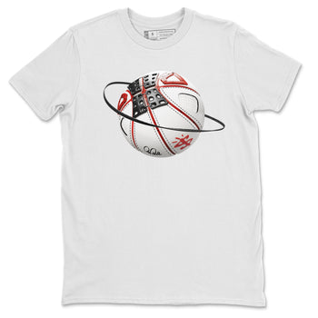 Air Jordan 4 Red Cement Sneaker Match Tees Basketball Planet Sneaker Tees AJ4 Retro OG Red Cement Sneaker Release Tees Unisex Shirts White 2