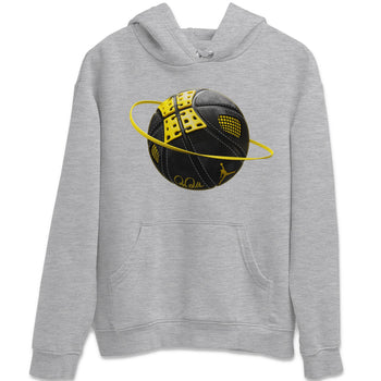 Air Jordan 4 Thunder Sneaker Match Tees Basketball Planet Sneaker Tees AJ4 Thunder Jumpman Sneaker Release Tees Unisex Shirts Heather Grey 2