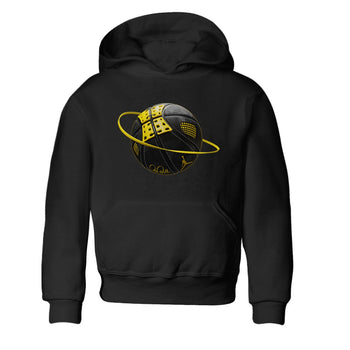 Air Jordan 4 Thunder Sneaker Match Tees Basketball Planet Sneaker Tees AJ4 Thunder Jumpman Sneaker Release Tees Kids Shirts Black 2