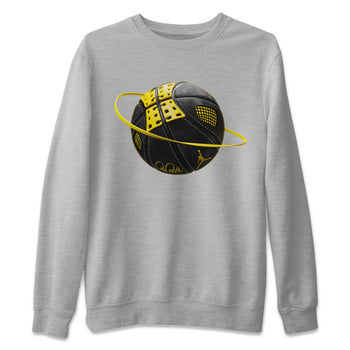 Air Jordan 4 Thunder Sneaker Match Tees Basketball Planet Sneaker Tees AJ4 Thunder Jumpman Sneaker Release Tees Unisex Shirts Heather Grey 2