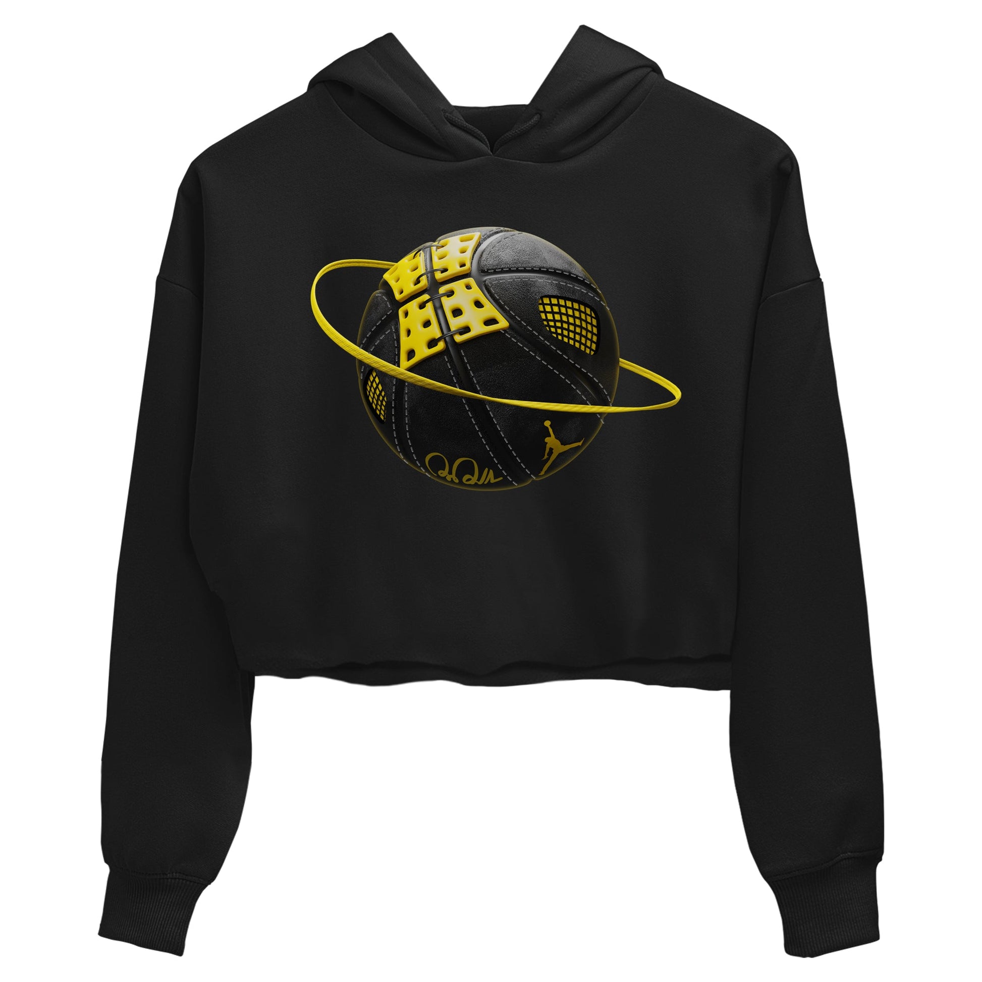 Air Jordan 4 Thunder Sneaker Match Tees Basketball Planet Sneaker Tees AJ4 Thunder Jumpman Sneaker Release Tees Women's Shirts Black 2
