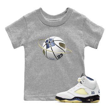 Air Jordan 5 A Ma Maniere x Photon Dust shirt to match jordans Basketball Planet sneaker tees Jordan 5 A Ma Maniere "Dawn" SNRT Sneaker Release Tees Baby Toddler Heather Grey 1 T-Shirt