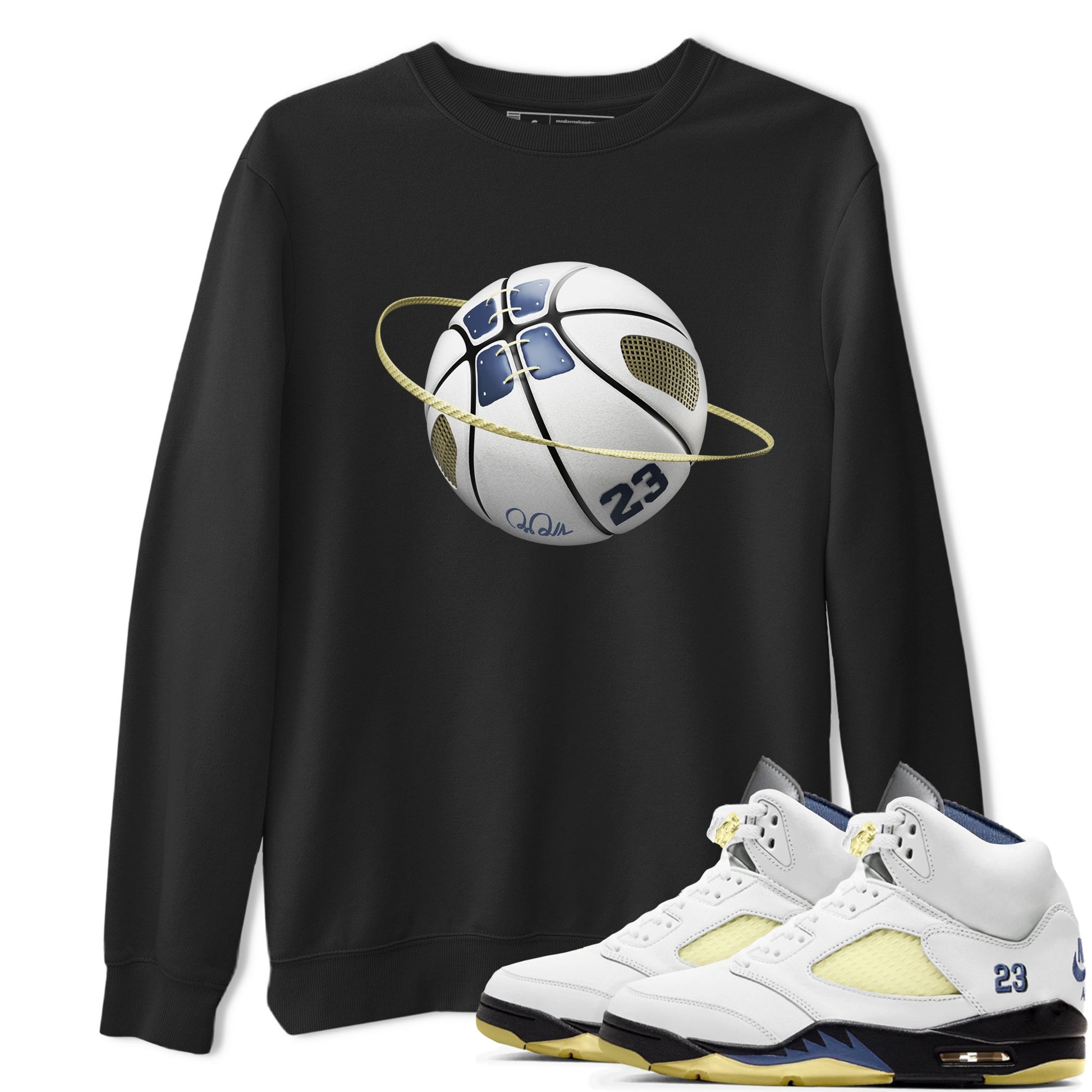 Air Jordan 5 A Ma Maniere x Photon Dust shirt to match jordans Basketball Planet sneaker tees Jordan 5 A Ma Maniere "Dawn" SNRT Sneaker Release Tees Unisex Black 1 T-Shirt