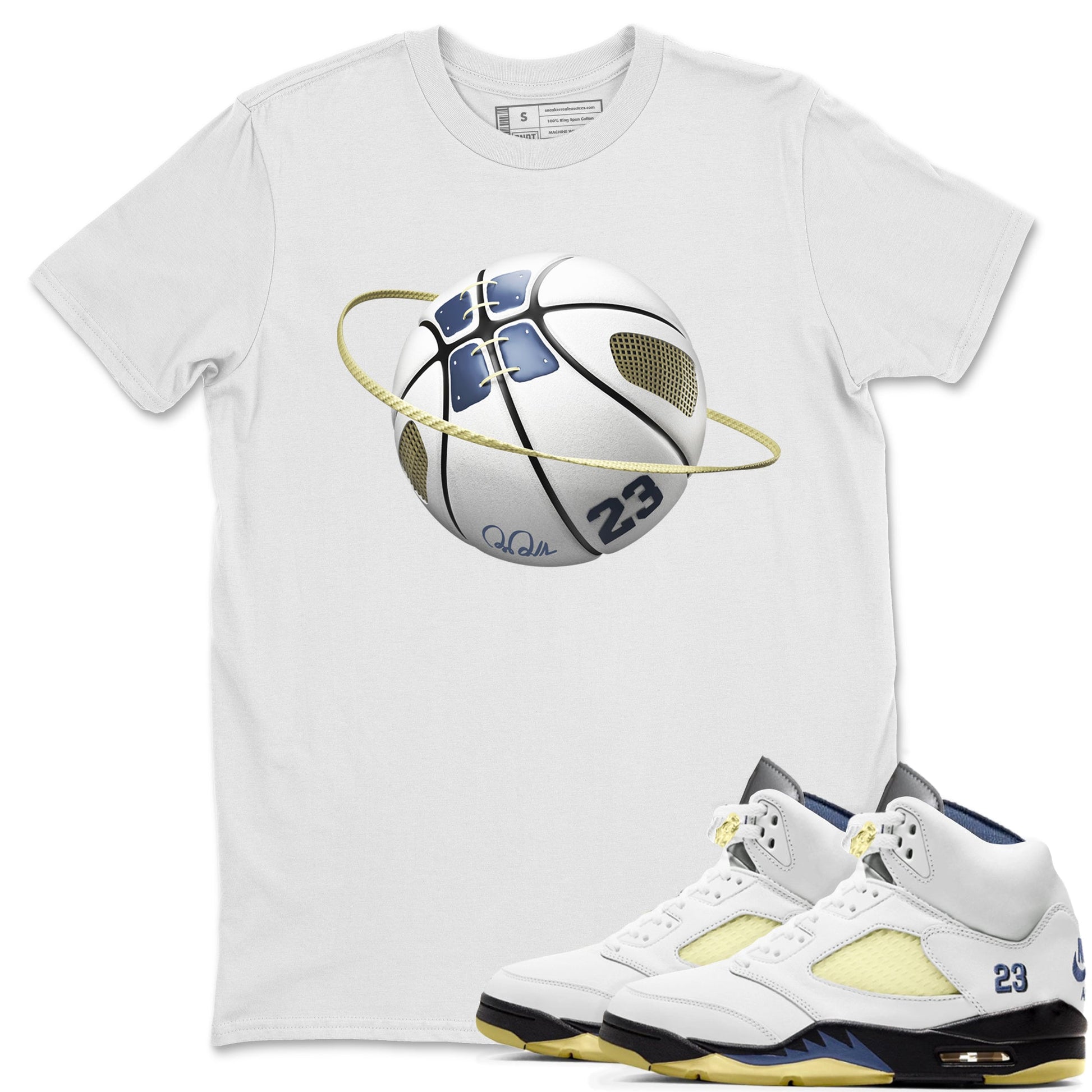 Air Jordan 5 A Ma Maniere x Photon Dust shirt to match jordans Basketball Planet sneaker tees Jordan 5 A Ma Maniere "Dawn" SNRT Sneaker Release Tees Unisex White 1 T-Shirt