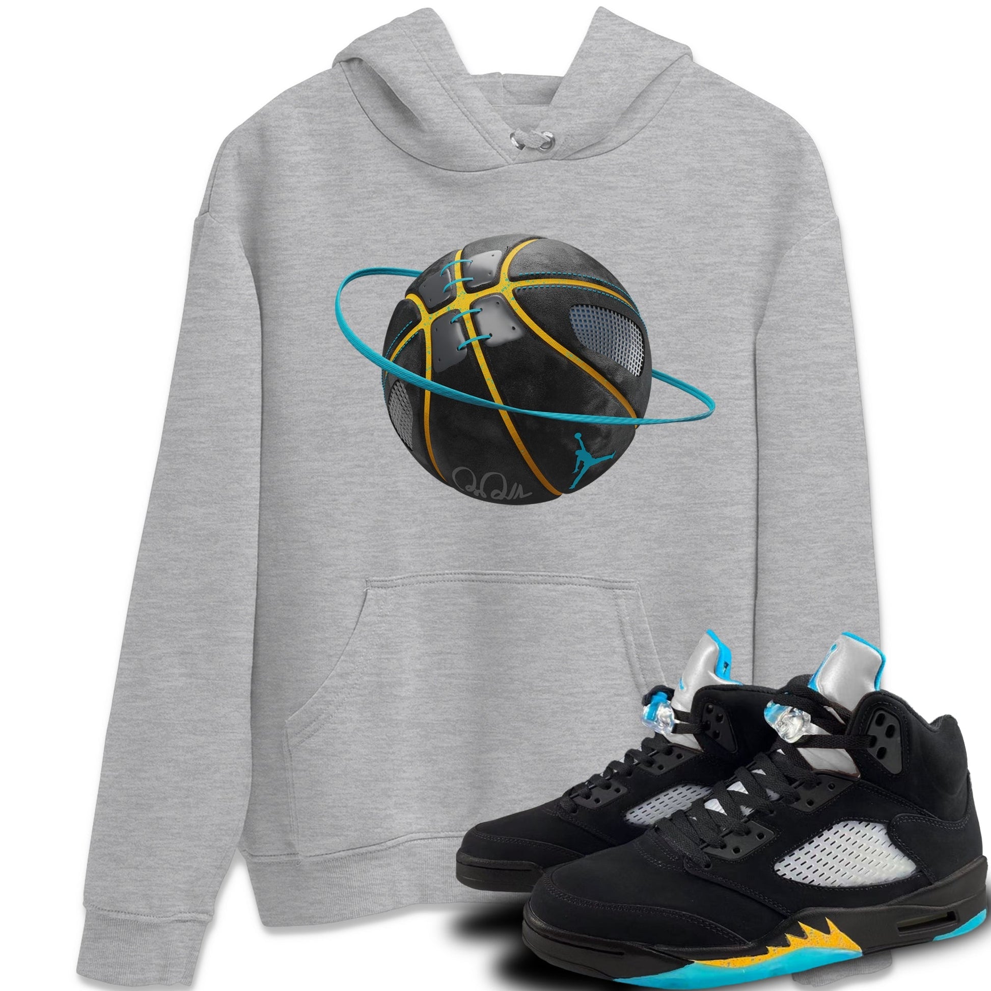 Jordan 5 Aqua Sneaker Match Tees Basketball Planet Sneaker Tees Jordan 5 Aqua Sneaker Release Tees Unisex Shirts