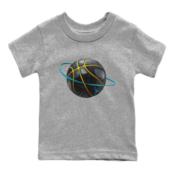 Jordan 5 Aqua Sneaker Match Tees Basketball Planet Sneaker Tees Jordan 5 Aqua Sneaker Release Tees Kids Shirts