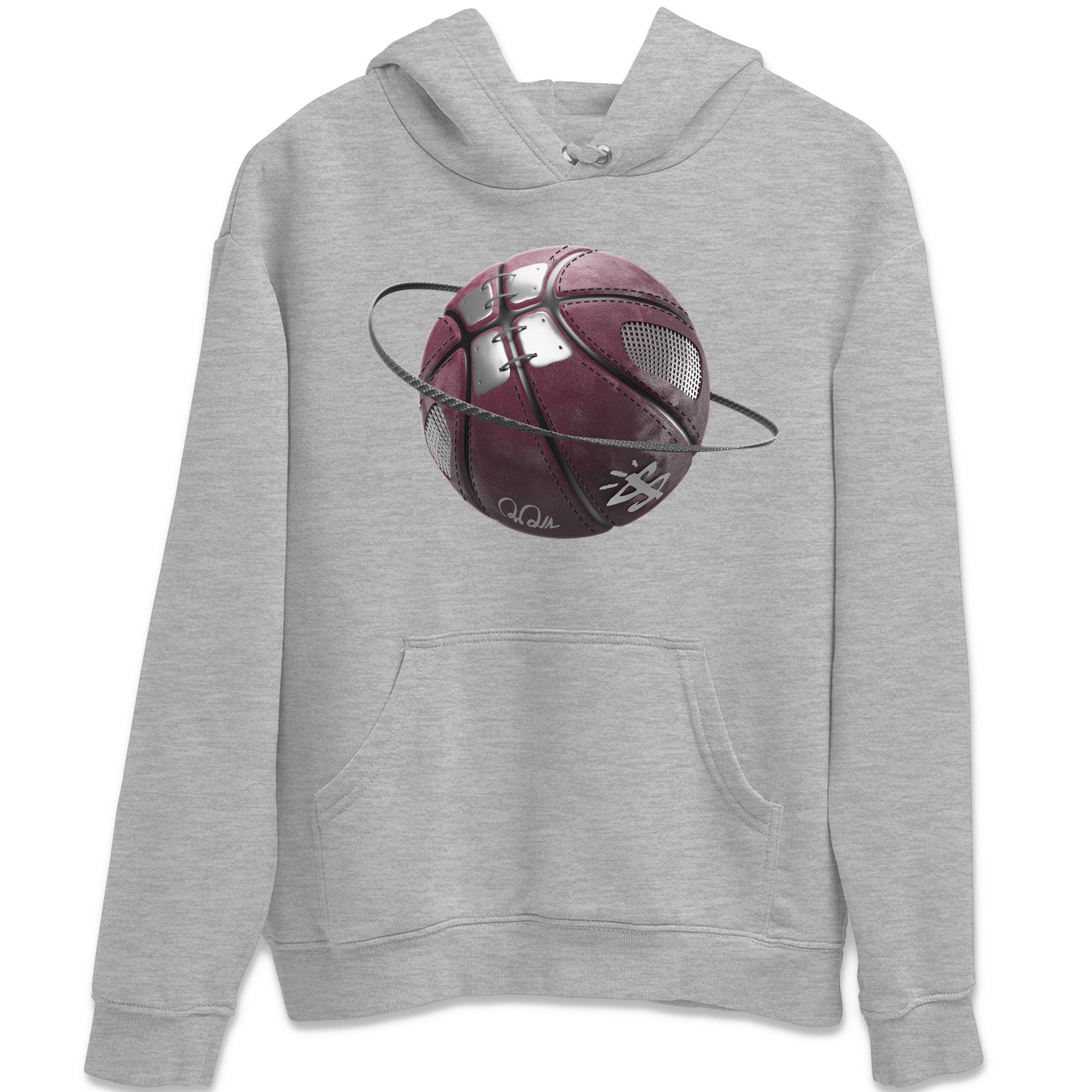 Air Jordan 5 Burgundy Sneaker Match Tees Basketball Planet Sneaker Tees AJ5 Burgundy Sneaker Release Tees Unisex Shirts Heather Grey 2