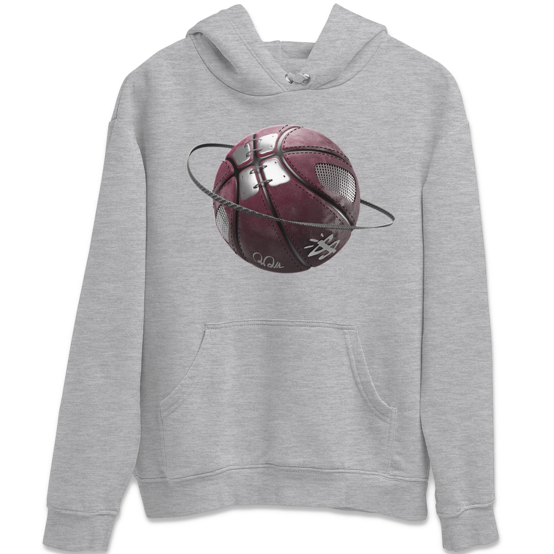 Air Jordan 5 Burgundy Sneaker Match Tees Basketball Planet Sneaker Tees AJ5 Burgundy Sneaker Release Tees Unisex Shirts Heather Grey 2