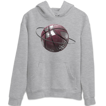 Air Jordan 5 Burgundy Sneaker Match Tees Basketball Planet Sneaker Tees AJ5 Burgundy Sneaker Release Tees Unisex Shirts Heather Grey 2